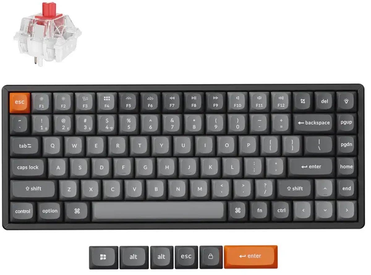 Keychron K2 Max QMK gaming toetsenbord red switch — afbeelding 1