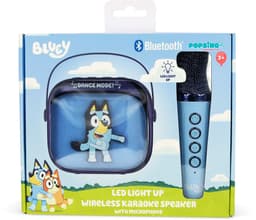 Bluey - karaoke set voor kinderen - draadloze microfoon en speaker - met lichteffecten - stemvervorming — thumbnail 2