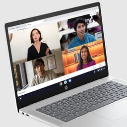 HP Chromebook 14a-nf0131wm Intel® N N200 35,6 cm (14") HD 4 GB LPDDR5-SDRAM 128 GB eUFS Wi-Fi 6 (802.11ax) ChromeOS Zilver — thumbnail 3