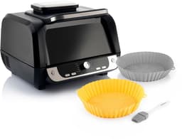 Pack Siliconen mandjes met borstel voor airfryers en Luchtfriteuse met grill, accessoires en receptenboek InnovaGoods — thumbnail 1