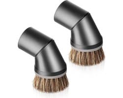 Geschikt voor 2 stuks stofzuigerborstels voor Miele C en S-serie, 35 mm stofborstel SSP-10, 07132710, 360° draaibare hals vervangende stofborstel voor het stofzuigen van banken, toetsenborden, tafels en alle meubels