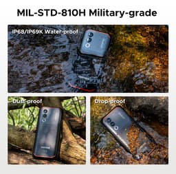 DOOGEE Blade 20 Turbo 5G -AI Smartphone - Rrugged Smartphone - 32GB RAM+256GB ROM - 10300mAh/33W - 6,6 inth HD & 90Hz- Android 15- Face ID - NFC - GPS - WiFi 6- Zwart — thumbnail 2