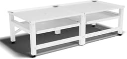 Bodo® - Wasmachine Verhoger - Dubbel - Kast - Ombouw uitschuifbare Plank - Wit - 124x54x37cm — thumbnail 1