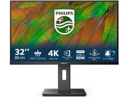 Philips 3000 series 32B1U3900/00 computer monitor 80 cm (31.5") 3840 x 2160 Pixels 4K Ultra HD LCD Zwart