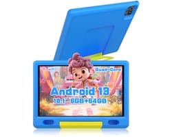 Hotlight KT1007 - Android 13 kindertablet - 10.1 inch - 6(2+4)GB RAM/64GB ROM– 5000mAh - Blauw