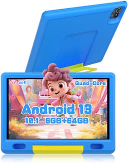 Hotlight KT1007 - Android 13 kindertablet - 10.1 inch - 6(2+4)GB RAM/64GB ROM– 5000mAh - Blauw — thumbnail 1
