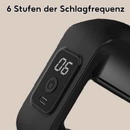 CHIWIN Massage Apparaat Spierpijn – Elektrisch Mini Spiermassage met Riem – 6 Intensiteiten & 3 Modi – Draadloos & LCD – Type-C – Voor Buik / Benen / Armen – Zwart — thumbnail 3