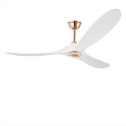 Bovista Plafondventilator - Met Verlichting - Plafond Ventilator - Met Lamp - Plafonniere Met Ventilator - Stijl N - 150cm — thumbnail 1