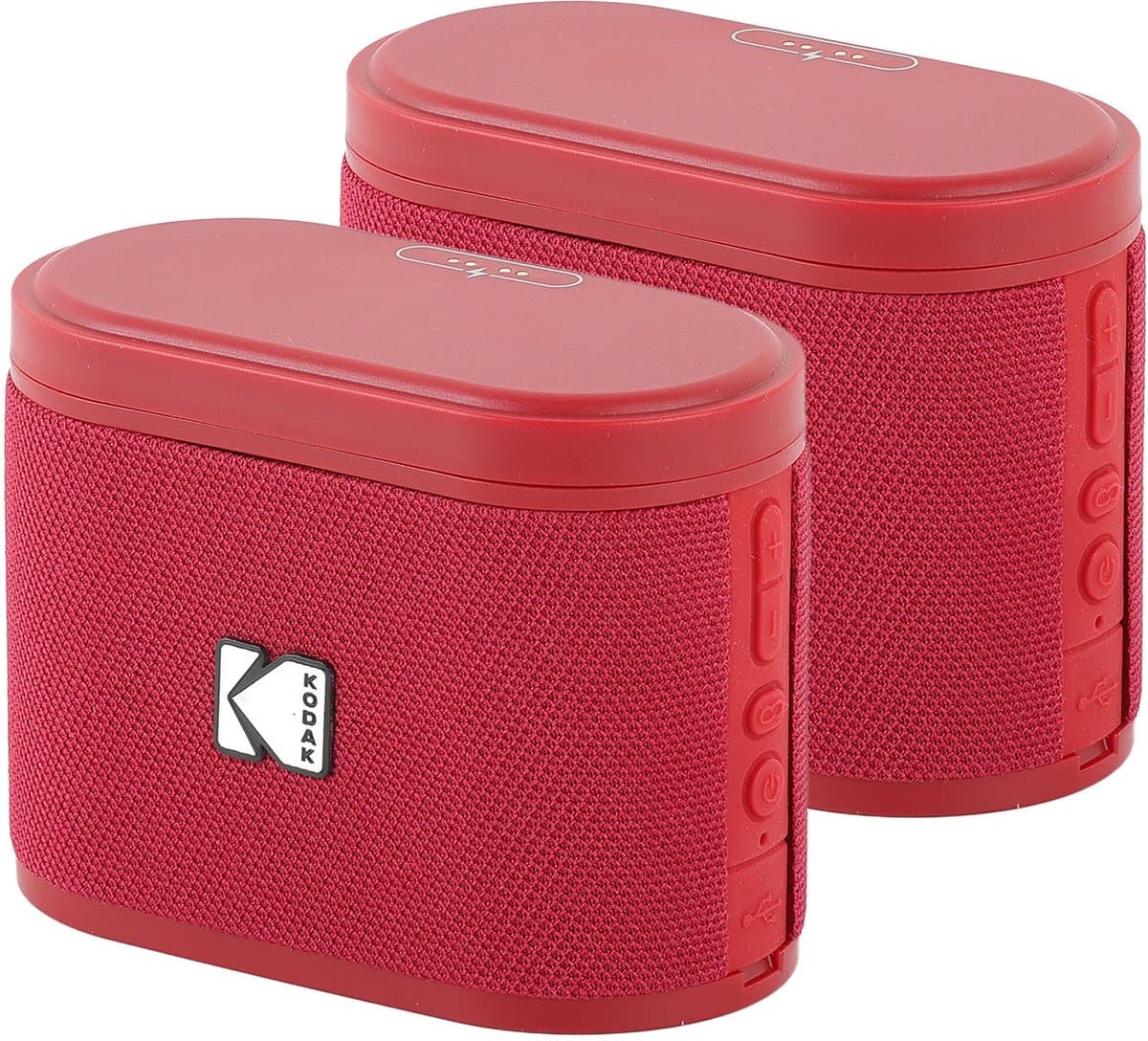 Kodak SoundBrix Bluetooth Speaker – Draadloze Muziek Box –5W RMS - 2pcs – Rood — afbeelding 1
