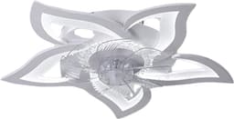 Bovista Plafondventilator - Met Verlichting - Plafond Ventilator - Met Lamp - Plafonniere Met Ventilator - Met Licht - Wit — thumbnail 1