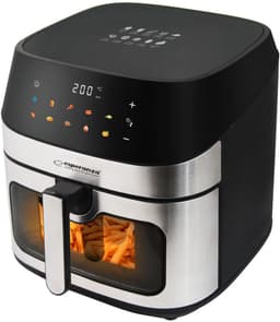 Esperanza Airfryer 8L – Heteluchtfriteuse zonder olie – 10 programma’s – Kijkvenster – Digitale bediening – Zwart — thumbnail 4
