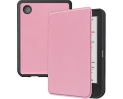 Hoes Geschikt voor Kobo Clara BW - Luxe E-reader Bescherm Case - Hoesje Book Cover - Roze