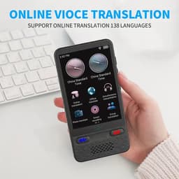 K&R Ventures® ChatGPT AI Vertaalcomputer S80 – Slim Vertaler Apparaat met Spraak & Tekst – 138 Talen Online / 17 Offline – Vertaal Scanner – Draagbare Realtime Vertaler – USB C Oplaadbaar — thumbnail 3