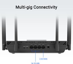 ASUS RT-BE50 BE3600 draadloze router 2,5 Gigabit Ethernet dual-band (2,4 GHz / 5 GHz) zwart — thumbnail 4