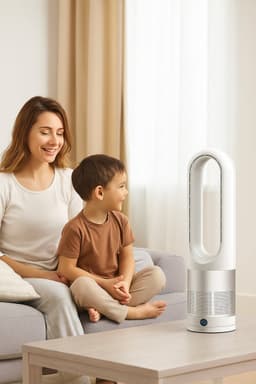 Ryze3 WindForce Ventilator - Bladeless Fan - Torenventilator - Electrisch - 8 Snelheden - 30W - 8000RPM – 80 Graden Draaibaar - Wit — thumbnail 5