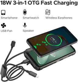 DOOGEE Fire6 Power - Robuuste Smartphone - 20 RAM +256GB ROM / 2 TB TF - 15500mAh/33W- 3-in-1 Reverse Charging/18 W - 6.56 Inth 90Hz - Android 14 - 50MP AI Camera - 120 lm zaklamp - Groen — thumbnail 2