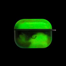 GlowsandGuards - Airpods pro 2 hoesje - Glow in the dark - Inclusief UV lampje om op te lichten - AirPods pro 2 case - Hét satisfying AirPods hoesje - AirPods pro 2 - Groen — thumbnail 2