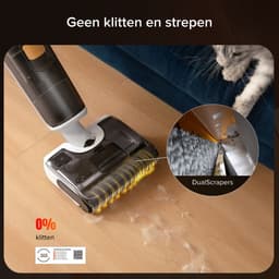 Roborock F25 GT-Vloerreiniger-Nat Droog Stofzuiger-draadloos-Elektrische dweil-20000 Pa-180° platliggend-90 °C Hoge temperatuur Sneldrogend-Zelfreiniging-Anti-Klits Rol voor Huisdierhaar-Randreiniging — thumbnail 9