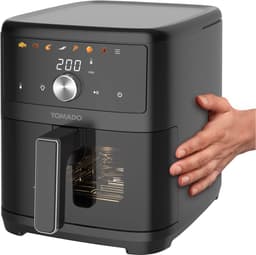 Tomado TAF6002B - Airfryer XXL - Heteluchtfriteuse - 6 liter - Kijkvenster - 7 automatische programma's - Zwart — thumbnail 3