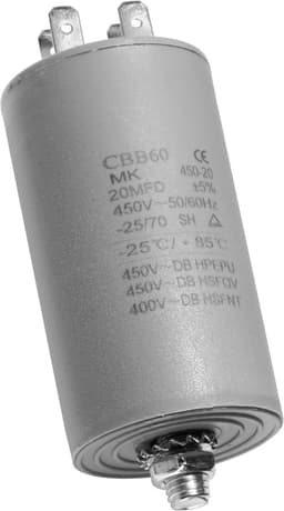 Dparts condensator 20 µF - universeel - 450V - universele aanloopcondensator - 20uf — thumbnail 1
