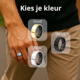 Lacardia Smart ring - Slimme ring - Zilver - Maat 10 - Beschikbaar voor android en IOS - Eigen app - Unisex voor Dames & Heren — thumbnail 5