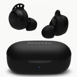 Jawfish Pro Sport TX 100% Draadloze Oordopjes – Zweet- en Regenbestendig - Super BASS - USB-C - Wingtips - Sport Oortjes Bluetooth 5.4 Wireless Earbuds - Qi Draadloos opladen - Passive Noise Cancelling - True Wireless EarBuds - 7u op 1 lading — thumbnail 1