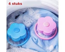 Herbruikbare Pluisvanger Val voor Hond Kat - 4-pack Wasmachine Haarvanger Drijvende Mesh Haarfilterzak Huisdieren .