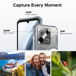 DOOGEE Blade GT Play Telephone Portable Incassable 5G Smartphone Effet de Lumière LED 6,72"+ 120Hz Dimensity D7050 20Go+256Go,Zwart — thumbnail 9