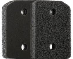 Drogerfilterspons - Filter - Filtermat - Fijn drogerfilter - 2 filters - Geschikt voor Miele T1-droogtrommels en warmtepompdrogers - Zwart - 20,7*15,7*3 cm