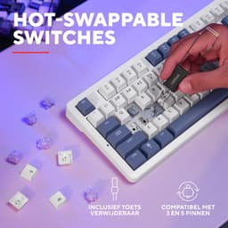 Trust GXT 872 Xyra - TKL Mechanisch Gaming Toetsenbord - Hot-Swappable LEOBOG Seiya-switches - Volledig RGB - Bedraad - PC/PS5 - US QWERTY — thumbnail 3