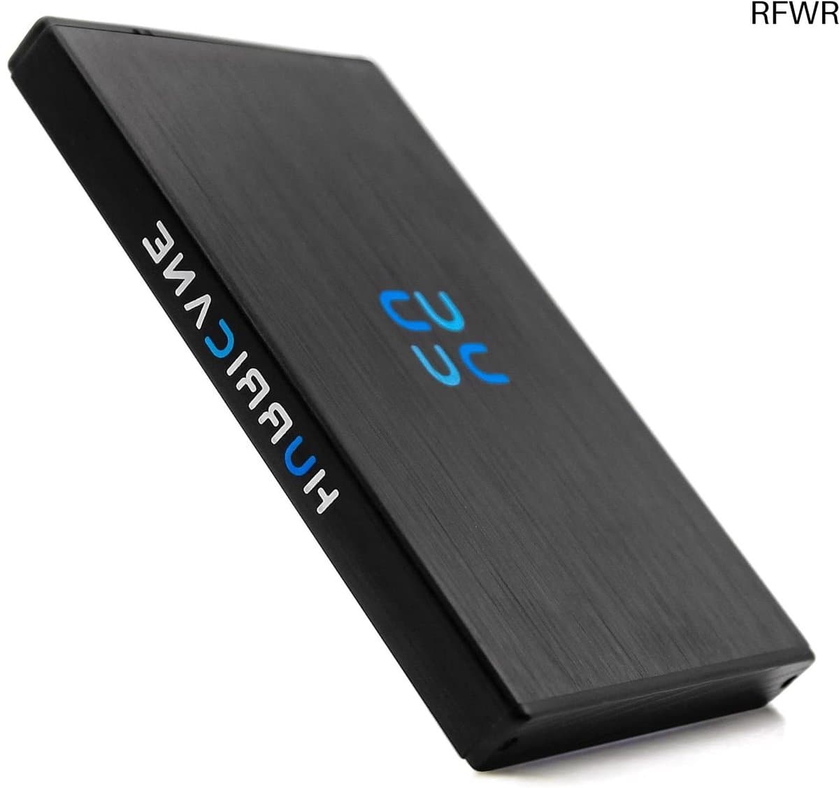RFWR® 1TB Draagbare Externe Harde Schijf 2.5" met USB 3.0 - Compatibel met Windows, Mac, TV, PS4, PS5, Xbox - Zwart — afbeelding 1