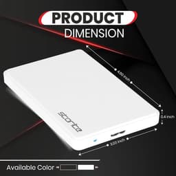 RFWR® Externe harde schijf 1TB USB 3.0 - Draagbare opslag voor gaming en data — thumbnail 5