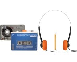 Bluetooth Auto Reverse Cassette Speler - Blauw
