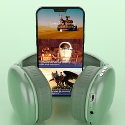 KINSI Gaming Headset - Draadloze Bluetooth Koptelefoon met Ruisonderdrukking — thumbnail 2