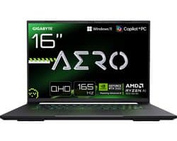 Gigabyte Aero X16 1VH93EEC64AH - Gaming Laptop - Ryzen AI 7 - RTX 5060 - 16 inch - 165 Hz
