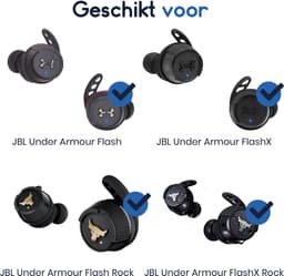 Ibley ComfortFit Oortips voor JBL Flash/FlashX/Flash Rock/FlashX Rock zwart - Siliconen Earbuds - 3 Maten - 3 Paar — thumbnail 2