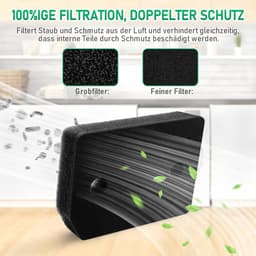 4 Stuks - Droogfilters geschikt voor Miele T1 - Droger Basisfilter - Droger Warmtepompdroger Filter - Sokkelfilter - Warmtewisselaar Sponsfilter - Pluisfilter voor Condensdroger - 210x155x30 mm - Zwart - Geschikt voor Droger Miele — thumbnail 6