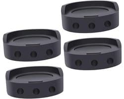 Schokdempers voor wasmachine/droger - Set van 4 - Extra dik - Stapelbaar - Antislip meubelbeschermers - Schokdempers voor wasmachine - Beugels voor wasmachine - Voeten voor droger - Extra sterke antislipvoeten - Schokabsorberende beschermers -