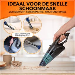 Innovixpro® Kruimeldief – Kruimeldief met steel – Nat&Droog – Handstofzuiger – 17000Pa – Kruimeldief snoerloos – Kruimelzuiger – ExtremeZuigkracht – Jouw ultieme schoonmaakpartner – Kruimelzuiger-Autostofzuiger-Nat&droog-InclusiefReistas — thumbnail 2