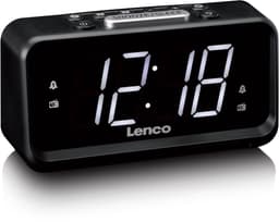 Lenco CR-28BK - Wekkerradio met handmatige dimmer, nachtverlichting en helder LED-display - Zwart — thumbnail 1