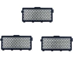 3 stuks Hepa Filter - geschikt voor Miele Classic Compact C1, Complete C2 & C3 - SF-HA 50、S4、S5、S6、S8、S4000、S5000 - Koolstof Filter
