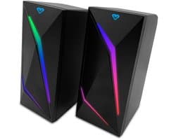 Media-Tech - Gaming 2.0 - luidsprekers met Bluetooth - kleurrijke RGB LED-achtergrondverlichting COBRA PRO URION 2.0 MT3172