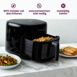 Wartmann Airfryer / Heteluchtfriteuse - PFAS-vrij - WM-2408 AF - 1500 W - 6 liter — thumbnail 4