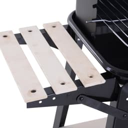 Rumi barbecue - Houtskoolbarbecue - Houtskoolbbq - cilindervorm - Outsunny Barbecue - Houtskool Hoogte Grills - Verstelbare Planken Wielen barbecue- afmeting barbecue 83X37X87 Cm — thumbnail 3