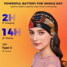 RFWR® Comfortabele Bluetooth Slaaphoofdtelefoon met Dunne Luidsprekers voor Gratis Beweging — thumbnail 5