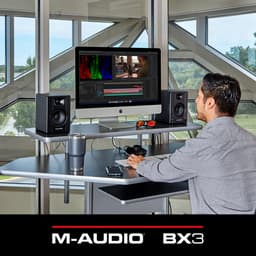 M-Audio BX3 PAIR BT- 3,5” 120W Bluetooth Studiomonitoren PC Luidsprekers voor muziekproductie, gaming, podcasting en meer,Zwart — thumbnail 5