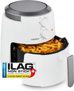 MEDION L Airfryer P30 - 4,7 L - 1500 W - 60 min timer - Wit — thumbnail 1