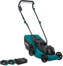 VONROC Accu Grasmaaier – 40V – 33 cm maaibreedte – Brushless motor - Vijf instelbare maaihoog-tes: 30/40/50/60/70 mm - Incl. 30L Opvangbak - Incl. 2x 4.0Ah Accu en Dubbele snellader — thumbnail 1