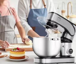 Homelux - Keukenmachine 12L – 2500W Krachtige Deegmixer met LED Touchscreen – Kneedmachine met RVS Kom & 3 Opzetstukken – Professionele Mixer voor Brood, Deeg, Taart – Hamurmakinesi - Deegmachine — thumbnail 5