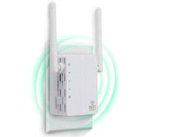 Netwerkrouter met Signaalversterker - WiFi Repeater & Wireless N-Extender 300 Mbps - 2 Externe Antennes - Router / AP / Repeater Modus